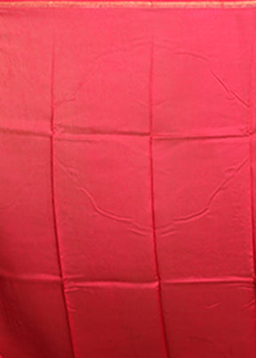 Pink Chanderi Silk Saree With Blouse Piece