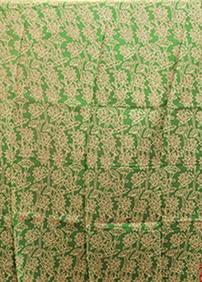 Cream Chanderi Silk Saree With Blouse Piece