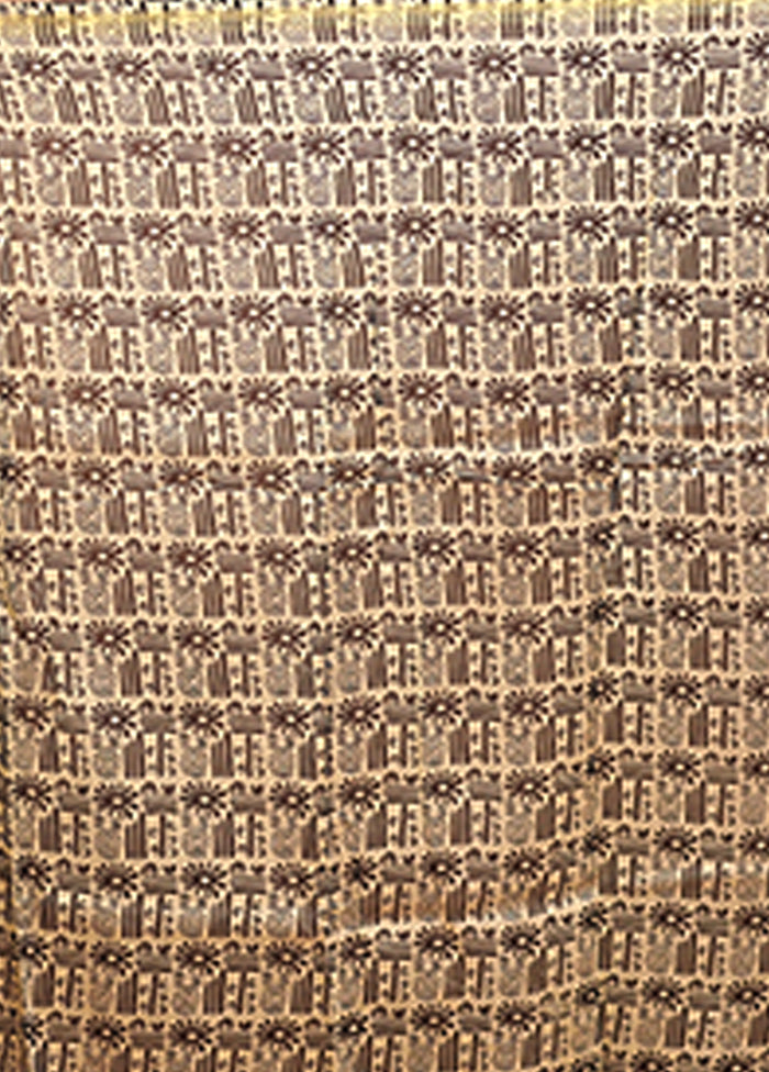 Multicolor Chanderi Silk Saree With Blouse Piece