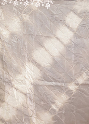 Grey Tissue Silk Saree With Blouse Piece