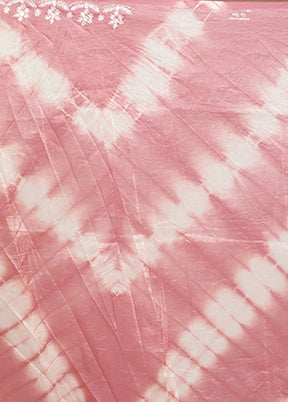 Pink Tissue Silk Saree With Blouse Piece