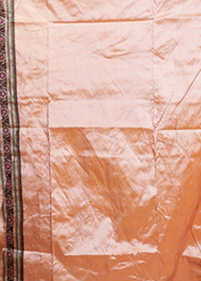 Cream Handloom Assam Pure Silk Saree With Blouse Piece