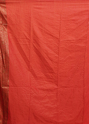 White Dupion Silk Saree With Blouse Piece