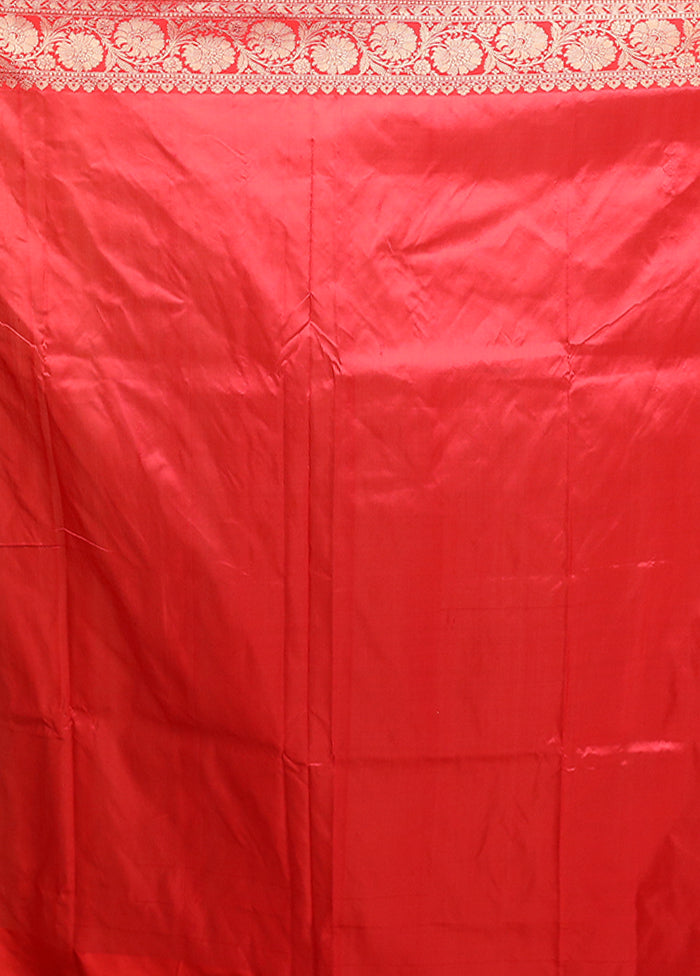 Purple Handloom Katan Pure Silk Saree With Blouse Piece