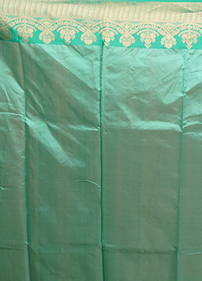 Purple Handloom Katan Pure Silk Saree With Blouse Piece