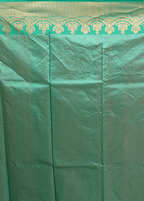 Rust Handloom Katan Pure Silk Saree With Blouse Piece