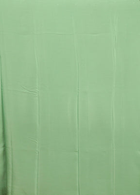 Green Handloom Chiffon Pure Silk Saree With Blouse Piece