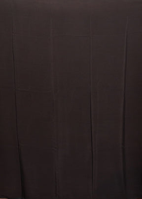 Black Handloom Chiffon Pure Silk Saree With Blouse Piece