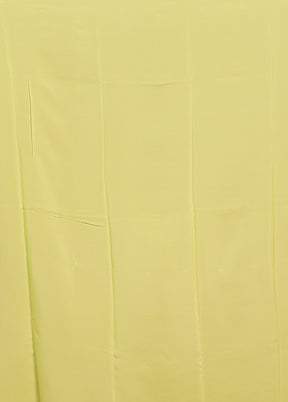 Green Handloom Chiffon Pure Silk Saree With Blouse Piece