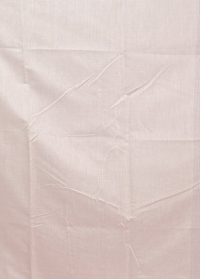 White Pure Cotton Saree With Blouse Piece