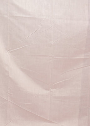 White Pure Cotton Saree With Blouse Piece