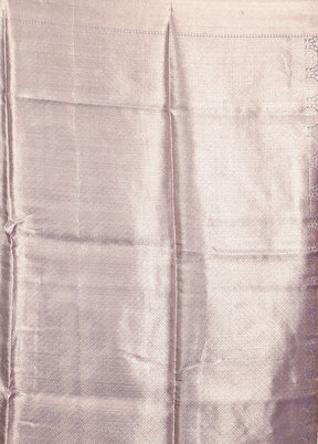 Grey Tissue Silk Saree With Blouse Piece