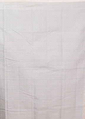 Cream Kora Silk Saree With Blouse Piece
