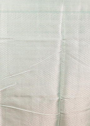Blue Kora Silk Saree With Blouse Piece