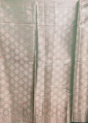 Green Kora Silk Saree With Blouse Piece
