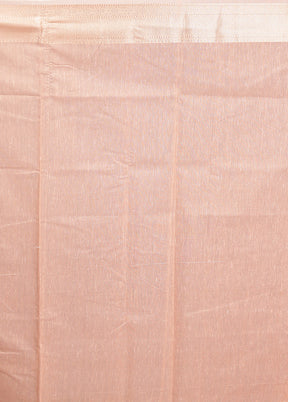 Pink Kora Silk Saree With Blouse Piece