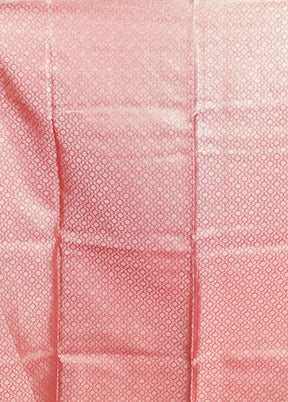 Pink Tissue Silk Saree With Blouse Piece