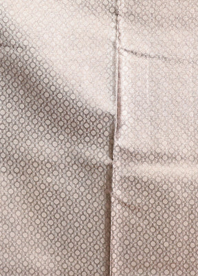 Grey Tissue Silk Saree With Blouse Piece
