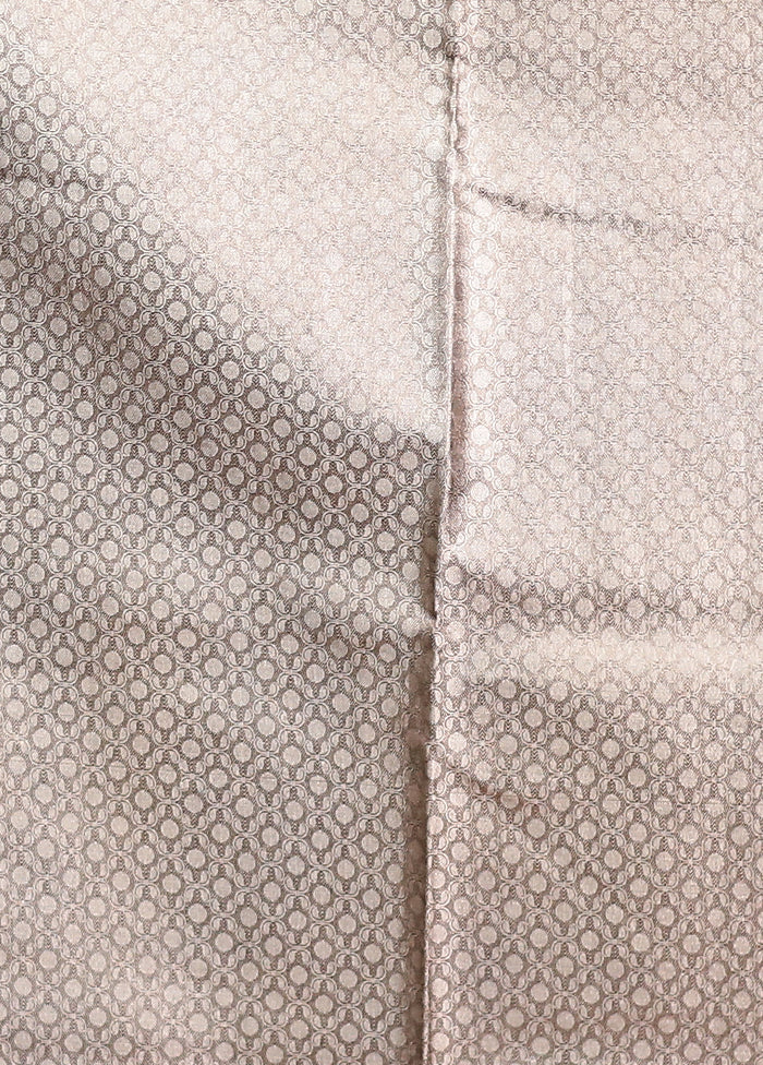 Grey Tissue Silk Saree With Blouse Piece