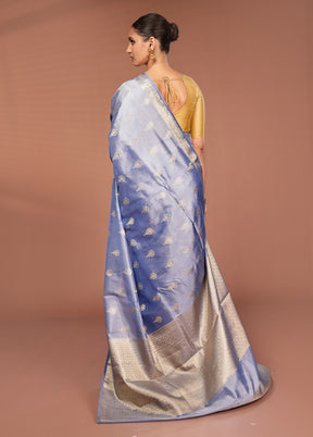Green Tissue Silk Saree With Blouse Piece