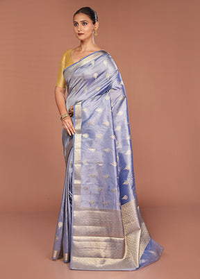 Green Tissue Silk Saree With Blouse Piece