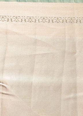 Green Tissue Silk Saree With Blouse Piece