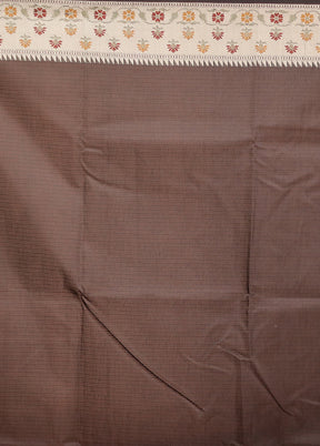 Black Kora Silk Saree With Blouse Piece