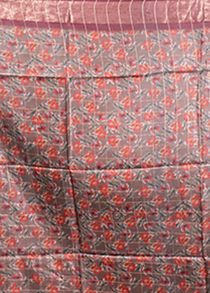 Multicolor Handloom Tussar Pure Silk Saree With Blouse Piece