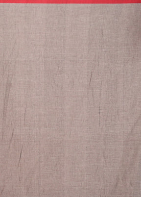 Grey Matka Silk Saree With Blouse Piece