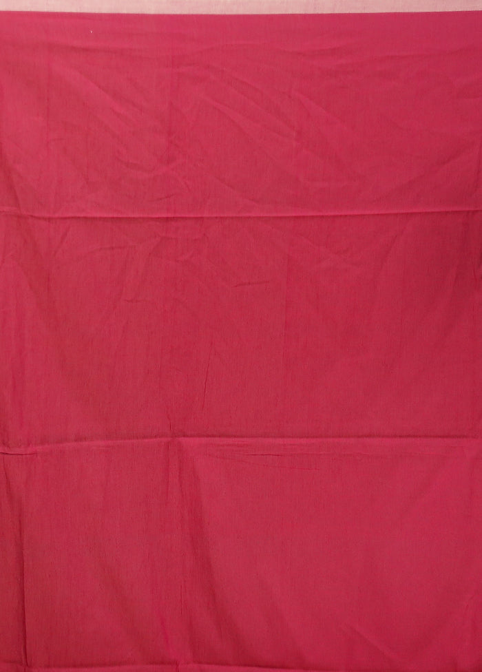 Pink Matka Silk Saree With Blouse Piece