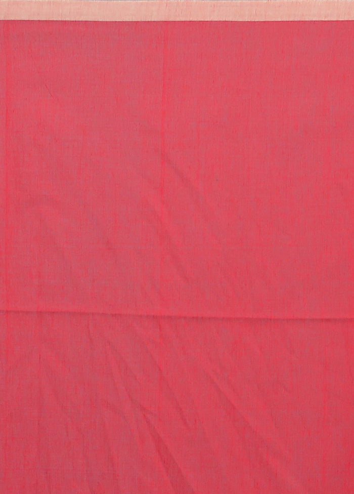 Red Matka Silk Saree Without Blouse Piece