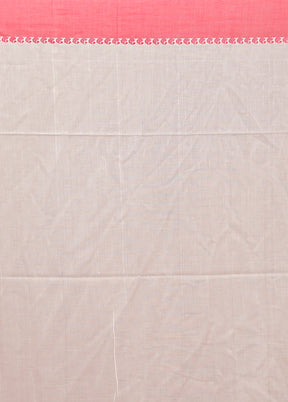 Cream Matka Silk Saree With Blouse Piece
