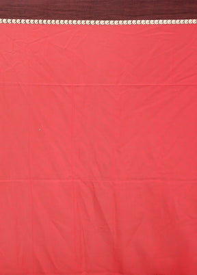 Red Matka Silk Saree With Blouse Piece