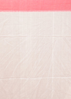 White Matka Silk Saree With Blouse Piece