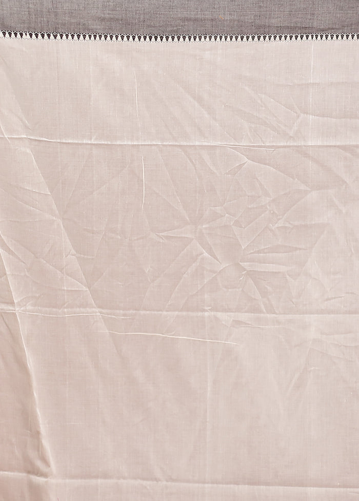 White Matka Silk Saree With Blouse Piece