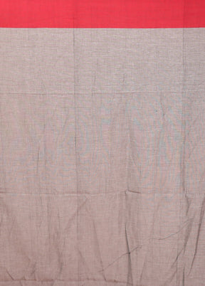 Grey Matka Silk Saree With Blouse Piece