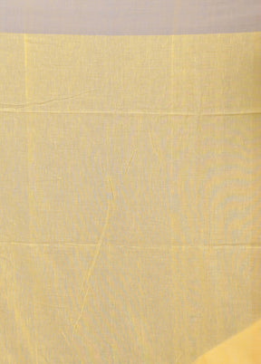 Yellow Matka Silk Saree With Blouse Piece