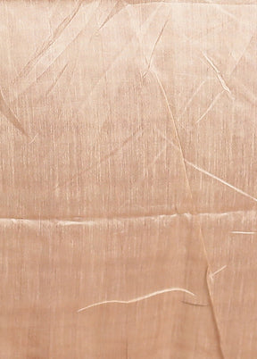 Cream Tussar Silk Saree With Blouse Piece