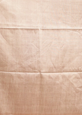 Cream Tussar Silk Saree With Blouse Piece