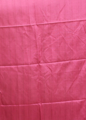 Pink Tussar Silk Saree With Blouse Piece