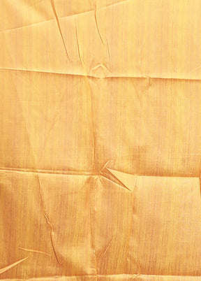 Yellow Tussar Silk Saree With Blouse Piece