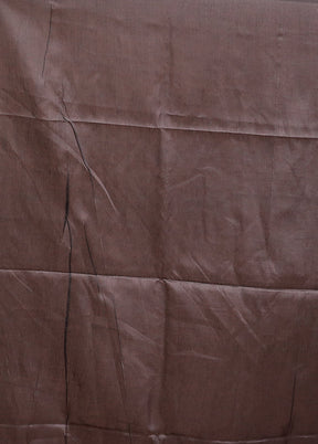 Black Tussar Silk Saree With Blouse Piece