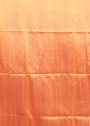 Yellow Tussar Silk Saree With Blouse Piece