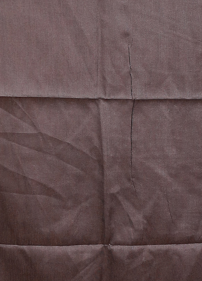 Black Tussar Silk Saree With Blouse Piece