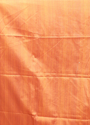 Yellow Tussar Silk Saree With Blouse Piece