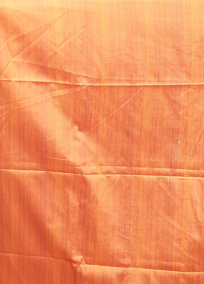 Yellow Tussar Silk Saree With Blouse Piece