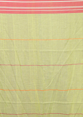 Green Matka Silk Saree Without Blouse Piece