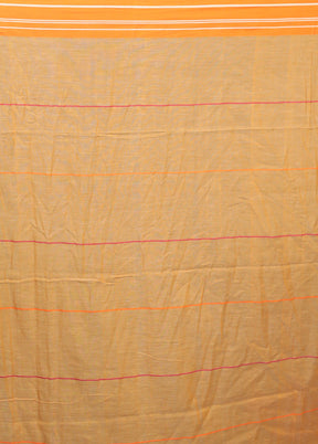 Rust Matka Silk Saree With Blouse Piece