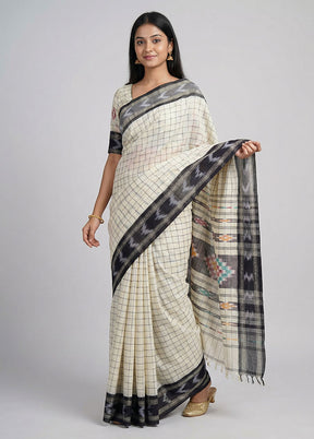 Multicolor Matka Silk Saree With Blouse Piece