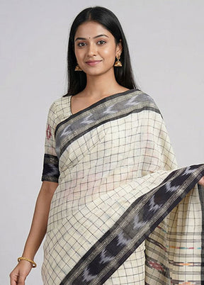 Multicolor Matka Silk Saree With Blouse Piece